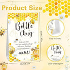 TrelaCo 20 Pcs Bottle Chug Game, Bee Theme Baby Shower Favors, Yellow - Image 2