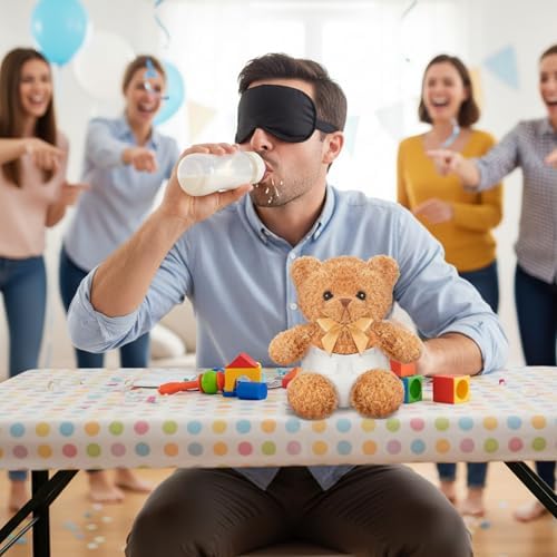 10 Sets Bottle Chug Baby Shower Games Brown Bear - Image 5
