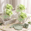 4 Pack Rattan Baby Carriage Baby Shower Table Centerpiece,Green by Unknown