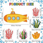 5 Pcs Large Under The Sea Cutouts Decorations with Stand - Image 3