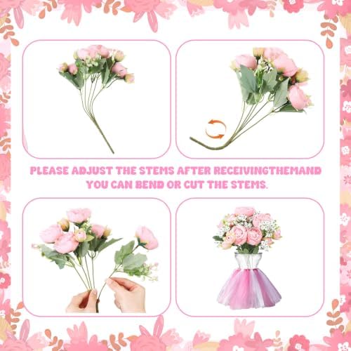54 Pcs Baby Shower Table Decorations Girl Mini Tutu Skirt for Centerpieces - Image 3