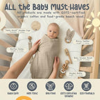ARI MES Baby Gift Set for Newborns, Baby Shower Gift Basket with Swaddle - Image 4