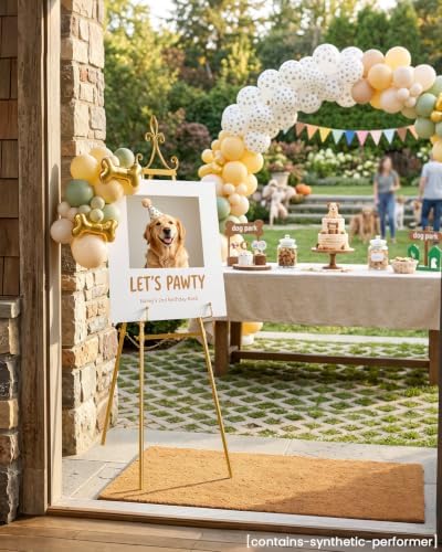 53.9" Gold Easel Stand for Sign, Display Easel for Wedding Sign, Poster - Image 5