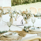 White Arch Wedding Table Numbers 1-10 with Stands - Image 7