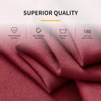 Spandex Tablecloth 6FT Rectangle Table Cover 4 Pcs Burgundy Wrinkle-Free - Image 3