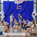 50x10FT Backdrop Curtains with Rod Pockets - Wrinkle Free Photo Stage Backdrop 10 Panels Curtains Drapes for Photography Wedding Party Baby Shower Decorations (Royal Blue) - Image 3
