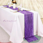 20 Pack Purple Cheesecloth Table Runner 10FT Boho Fabric Rustic Cheese Cloth Table Runner for Wedding Bridal Shower Baby Shower Gauze Sheer Birthday Party Table Decorations 20 x 120 Inch Long - Image 4
