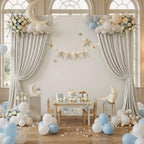 10×10ft Beige Backdrop Curtain for Weeding Parties, Wrinkle-Free Fabric Drape for Baby Shower, Birthday Party Decorations, Photography Photo Booth Background, Single Panel No Sewing, with Rod Pocket - Image 6