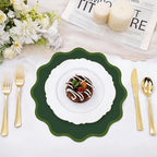 100Pcs Forest Green Thick Paper Placemats, Disposable Waterproof Place Mats - Image 4