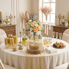 DaYammi 350PCS Gold Glitter Plastic Dinnerware Set for 50 Guests - Image 2