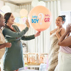 Large Gender Reveal Fire Extinguisher Set for Newborn Baby, 4Pcs Pink Gender Reveal Smoke Bombs, Biodegradable Color Blaster for Cool Gender Reveal Ideas, Confetti Power Cannon Shooter Party Supplies - Image 2
