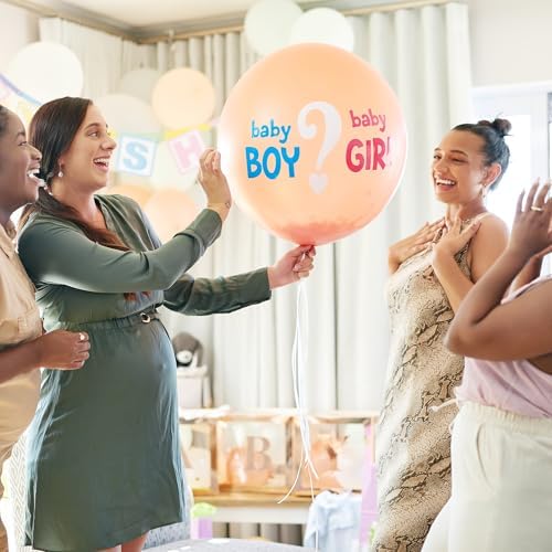 Large Gender Reveal Fire Extinguisher Set for Newborn Baby, 4Pcs Pink Gender Reveal Smoke Bombs, Biodegradable Color Blaster for Cool Gender Reveal Ideas, Confetti Power Cannon Shooter Party Supplies - Image 2