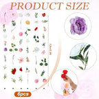 6 Pcs 35.6 ft Hanging Flower Artificial Wildflower Garlands Floral Vines - Image 3