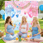 Gender Reveal Boy or Girl Photography Backdrop, 10x10FT - Image 5
