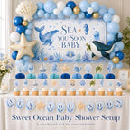 Sea You Soon Baby Shower Decorations Kit, Ocean Theme Party Set for Boys - Image 6
