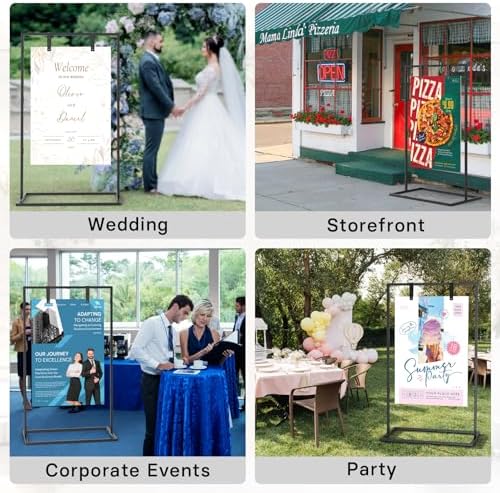 Wedding Welcome Sign Stand, Includes Custom Sign Design, Black - Image 7
