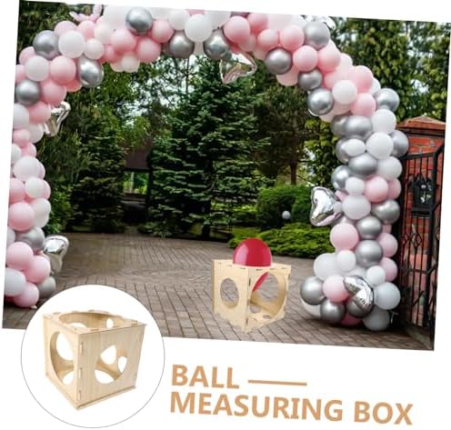 Wood Balloon Sizer Box Template with 9 Holes and Size Marker - Image 2