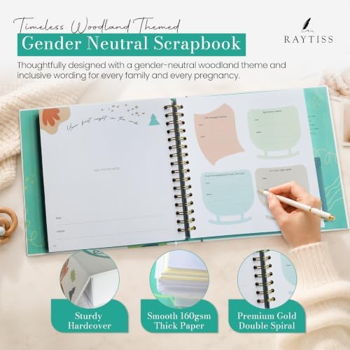 Baby Books Keepsake - Pregnancy Journal & Baby Memory Book, Age 0-5 - Image 5
