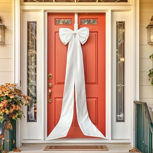 75x18 Inch Giant White Bow Decoration Big Bows for Christmas Trees Wall - Image 7