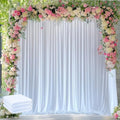 Wokceer White Backdrop Curtain for Parties Backdrop Drapes, 3Pack 10x10FT by Wokceer