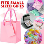 Zhehao 50 Pack Mini Gift Bags Bulk with Handles and Tags,Pink - Image 5