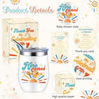 Hoolerry 6 Set Baby Shower Cups, 12oz Stainless Steel Tumbler, Son - Image 3