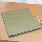 Large Photo Album Scrapbook – Holds 4x6, 8x10 Pictures – Self-Adhesive Pages for Baby, Wedding, Travel & Family Memories | Includes Metallic Pen & Scraper/Light Matcha Large DIY Memory Book for Gifts - Image 6