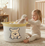 Kihraw Winnie Storage Basket for Nursery for Toy Organizer, Kids Room Decor - Image 4