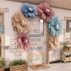 Giegxin 6 Pcs 31.5", 24" Boho Paper Flowers Classroom Bulletin Board Decor - Image 6