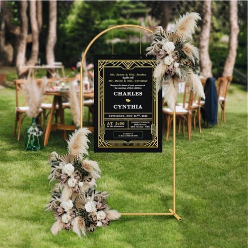 7.2FT Metal Arch Backdrop Stand Gold Wedding Balloon Frame Pergola Arbor - Image 4