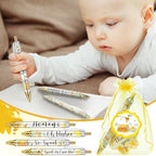 Chuangdi 50 Sets Baby Shower Favors Gifts for Guests Includes 50 Pcs Ballpoint Pens, Thank You Cards and Organza Bags(Bee) - Image 4