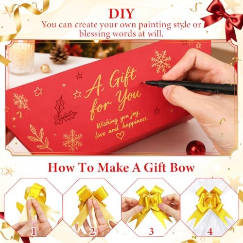 EVELOMO 6 Pack Empty Gift Baskets to Fill - 12" x 10" Large Baskets for Gifts Empty, Sturdy DIY Gifts Baskets Sets with 500g Crinkle Cut Papers for Birthdays Weddings Parties and Holidays (Red) - Image 4