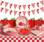 128 Pcs Apple of Our Eye Baby Shower Party Decoration Supplies by Ferrochef