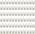 Housecret 72 Pack Warm White Unscented Clear Glass Filled Votive Candles. Hand Poured Wax Candle Ideal Gifts for Aromatherapy Spa Weddings Birthdays Holidays Party by Housecret