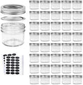 Accguan 4oz / 120ml Mason Jars Glass Jelly Jars, Canning Jars With Regular Lids, Ideal for Honey,Jam,Wedding Favors,Shower Favors, 40 Pack by Accguan