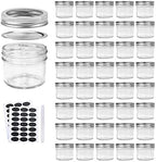 Accguan 4oz / 120ml Mason Jars Glass Jelly Jars, Canning Jars With Regular Lids, Ideal for Honey,Jam,Wedding Favors,Shower Favors, 40 Pack by Accguan