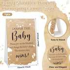 37 Pcs Baby Shower Diaper Changing Game Supplies, Elegant - Image 3
