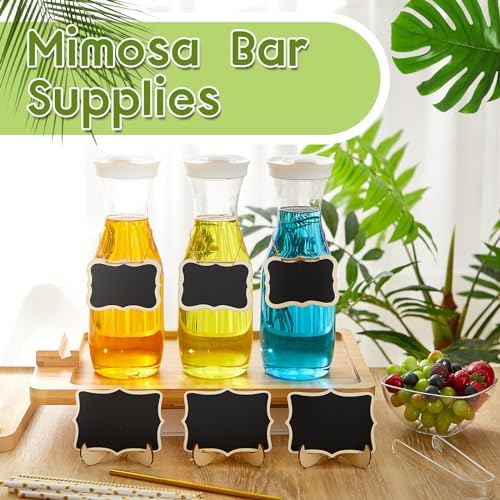 Mumufy 82 Pcs Mimosa Bar Supplies Carafes Flutes, Stylish, Colorful - Image 4