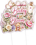 Baby in Bloom Cake Topper | Baby Shower Centerpiece Decoration | Floral Sign | Pink BBY in Bloom Party Decor by Unknown