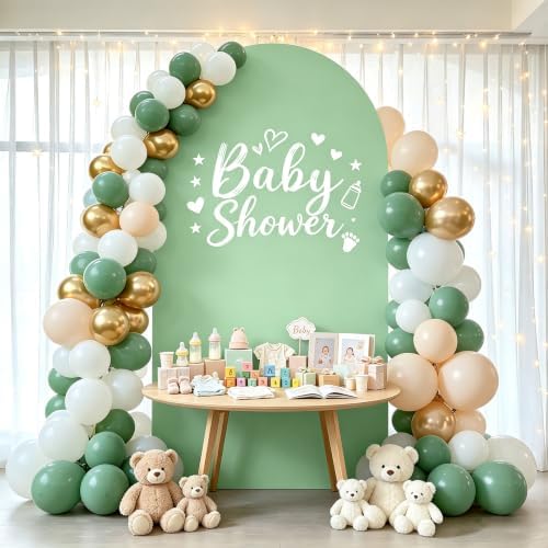 7.2FT Arch Backdrop Stand and Green Cover Set,Balloon Arch Stand - Image 2