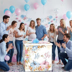 AmazingSpark 28in Giant Gender Reveal Gift Box Kit, Pumpkin - Image 6