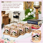 LemonRoad 20 Sets Wooden Tealight Candle Holders for Baptism Gift Christening Party Favors Personalized Baby Birthday Bridal Baby Shower Party Guest Favors Return Gifts - Image 5