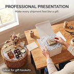 BOX USA Lavender Crinkle Paper Filler (10lb) - Shredded Paper for Basket Stuffing, Shipping, Packaging, Confetti, Crafts & Holidays - Crinkle Cut - Image 2