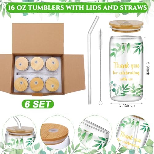 Boao 6 Set Green Leaf Baby Shower Game Prizes Favors for Player Winners - Image 2