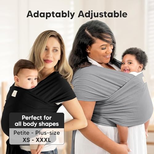 KeaBabies Baby Wrap Carrier, All in 1 Original Baby Carrier (Pines) - Image 4