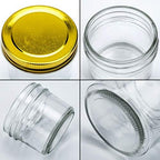 Mini Mason Jars 4 oz, 40 Pack Small Glass Jars with Lids - Image 3