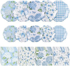 NatNarr 50 Set Floral Plates and Napkins Hydrangea Party Decor by NatNarr