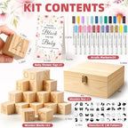 wookidel 118PCS Baby Shower Games Kit, Baby Blocks for Baby Shower - Image 2
