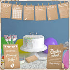 Sherr 424 Pcs Baby Shower Pacifier Hunt Games Kraft Paper - Image 5