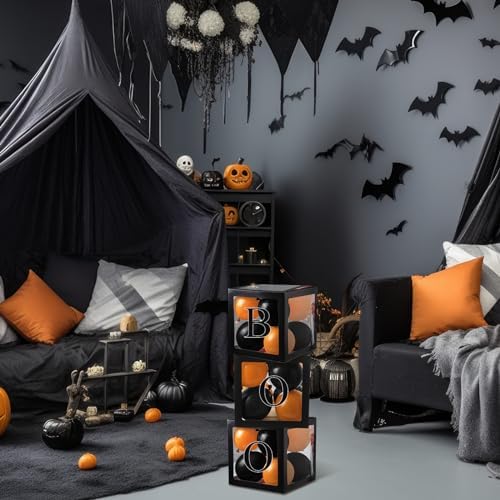 Thyle 12 Pcs Baby Balloon Boxes with 99 Letters for Baby Shower, Black - Image 5